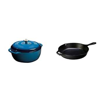 lodge5インチ　ベビーDutch 5 Quart Cast Iron Double Dutch Oven – Lodge Cast Iron